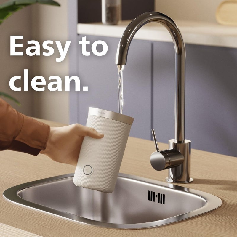 Philips Baristina Milk Frother - Foam milk perfectly​. Hot and Cold. Dairy and Non-Dairy. Easy to Clean. for Baristina Espresso Machines. Black (BAR311/60) - Image 5